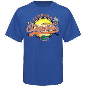   Blue 2010 SEC Softball Tournament Champions T shirt