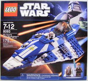 PLO KOONS JEDI STARFIGHTER Star Wars Lego #8093 2010  