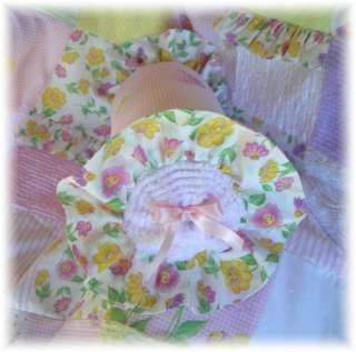 Happy Daisies & Butterflies chenille baby quilt bedding  