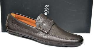 New Hugo Boss Mens Shoes Dovro Penny Driver 50190203 $195  