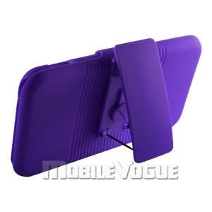   Holster Stand Hard Case Cover for Samsung Epic 4G Touch D710 Purple