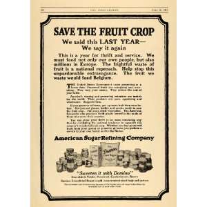  1917 Ad American Sugar Refining Company Domino Cane   Original 