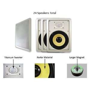  Acoustic Audio HD 650 24PKG 24 300 Watt 6.5 In Wall 