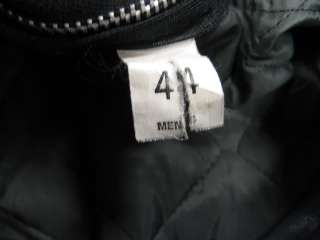 Vint letterman leather jacket size 44 cafe racer v438  