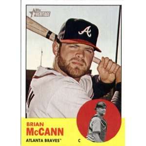  2012 Topps Heritage 308 Brian McCann   Atlanta Braves 