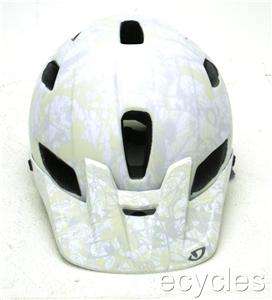 Giro FEATURE Mountain Bike Helmet Matte White/Grey Evil LARGE MSRP $ 