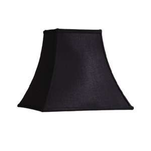   Color Black Raw Silk, Shade Height 9.25 H X 11 W