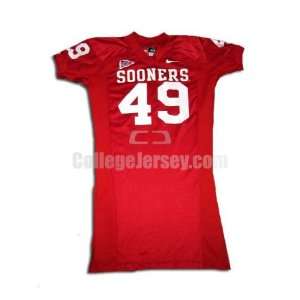  Game Used Oklahoma Sooners Jersey