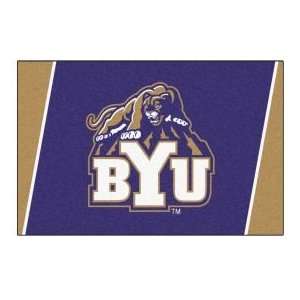  Fanmats Brigham Young University 4 x 6 blue Area Rug 