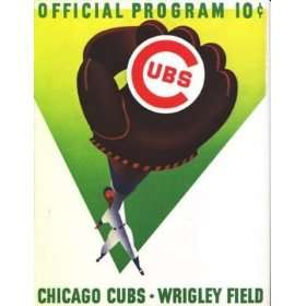  1958 Chicago Cubs Vs Milwaukee Braves Official Program 