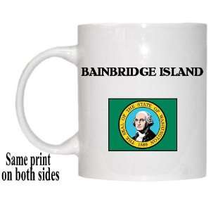  US State Flag   BAINBRIDGE ISLAND, Washington (WA) Mug 