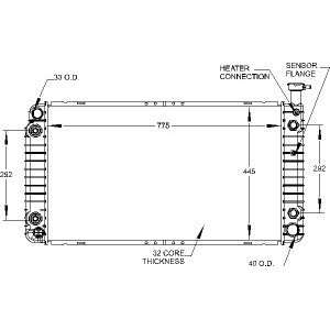  Visteon 9514 Radiator Automotive