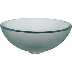 Kraus 14 inch Frosted Glass Vessel Sink  