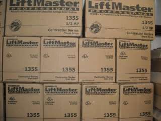Liftmaster 1355 Garage Door Opener, 1/2 HP w/o Rail NEW  