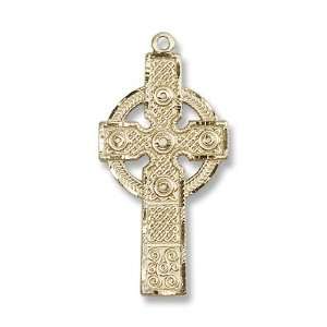 14K Gold Kilklispeen Cross Medal Kilklispeen Cross Pendant Religious 