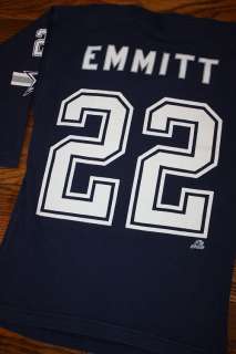 XS * vtg 90s EMMITT SMITH Dallas Cowboys v neck t shirt * jersey style 