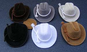   Scale Felt Style Cowboy Hat Dolls House Miniature Clothing Accessory