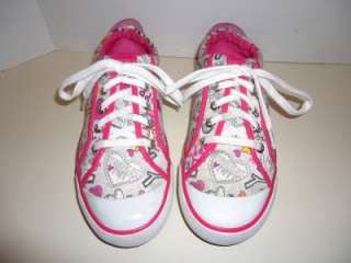 NEW WOMENS COACH LACE UP PINK & WHITE ATHLETIC SHOES SZ 9.5  