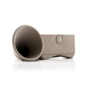  PORTABLE AMP FOR IPHONE HORN STAND BROWN (PORTABLE AUDIO 
