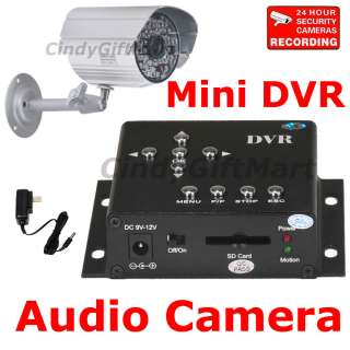   Video Security IR Camera DVR SD Recorder Surveillance SystemW30  