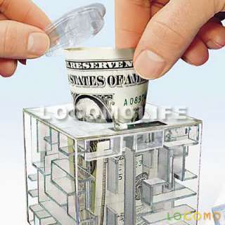 Money Maze Bank Coin Saving Gift Box 3D Puzzle Game Toy  