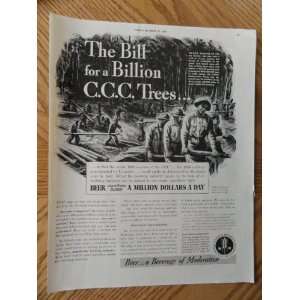   black and white, Illustration (the bill for a billion C.C.C. trees