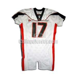  White No. 17 Team Issued Miami Nike Football Jersey (SIZE 