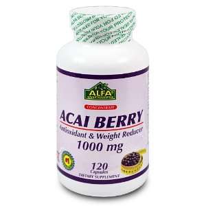  Alfa Vitamins Acai Berry 1000 mg 120 Caps Health 