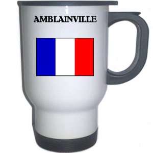  France   AMBLAINVILLE White Stainless Steel Mug 