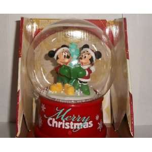   Mickey & Minnie Mouse Animated Musical Snow Globe