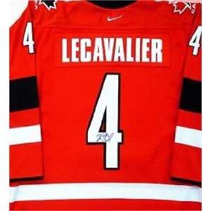 Vincent Lecavalier Autographed/Hand signed Team Canada Hockey Jersey