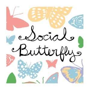 Hatley Social Butterfly Cocktail Napkins 