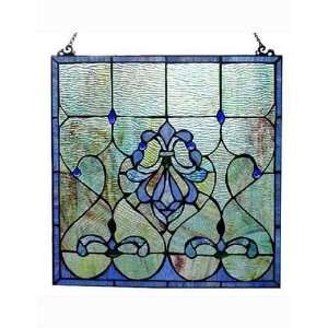 Tiffany Style Stained Glass Window Panel 18 X 18 P1677  