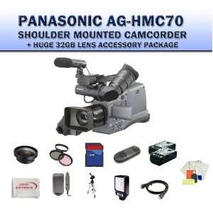  Panasonic AG HMC70U Shoulder Mounted Camcorder + Huge 32GB 