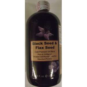   Black Seed & Flax Seed Cold Pressed Oil Blend  16 oz. 