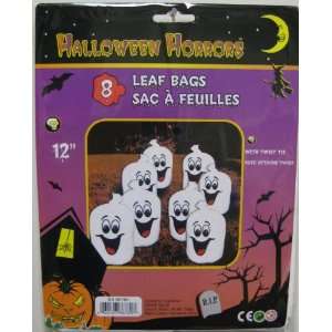  Halloween Horrors Ghost Leaf Bags 8ct.
