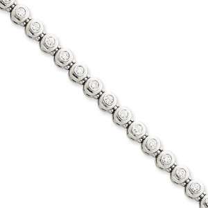  14k White Gold Holds 29 2.5mm Stones 1.71ct Fancy Tennis 