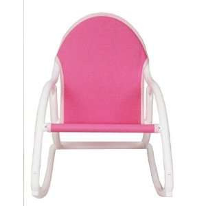  Personalized Folding Rocking Chair   Pink (Canvas)