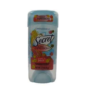  Secret Clear Gel Pretty N Peach 2.7 Oz (Pack of 6 