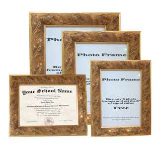 Picture Frame  Ornate Gold 1 1/4 Wood  