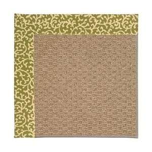   Zoe Raffia 1992 Green Avocado Rectangle   12 x 15