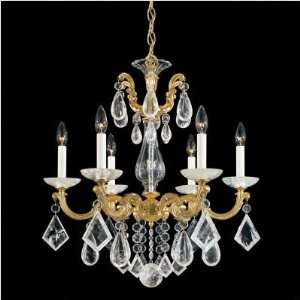 La Scala Six Light Chandelier with Clear Crystal