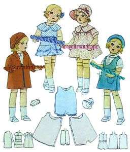 Vintage 26 Doll Clothing Pattern From 1930s  