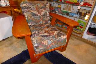 VTG Cushman Arts & Crafts Maple Adirondack Club Chair Maple Nautical 