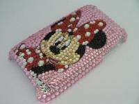 Disney Minnie Mouse pink skin bling Crystal cover case for Apple 