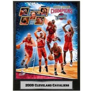  2009 Cleveland Cavaliers Photograph Nested on a 9x12 