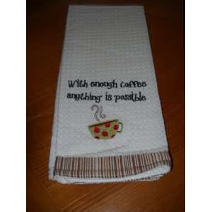   Embroidered Kitchen Dish Towel and Pot Holder Set