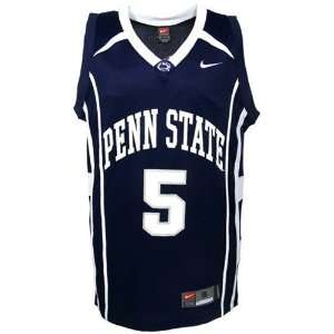   Penn State Nittany Lions #5 Navy Blue Youth Replica Basketball Jersey