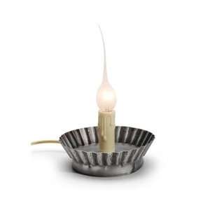   Metal Base Candle Lamp, Silicone Tip Bulb, 4.5 in.