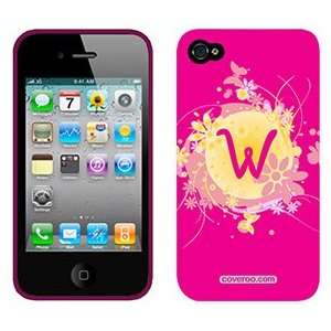  Funky Floral W on Verizon iPhone 4 Case by Coveroo  